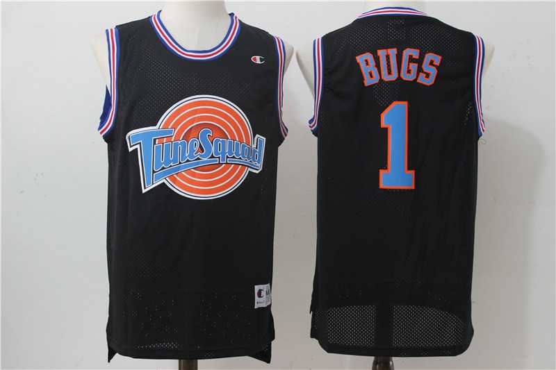 Tune Squad 1 Bugs Black Stitched Movie Jersey,We sell and wholesale Tune Squad 1 Bugs Black Stitched Movie Jersey on line form chian!